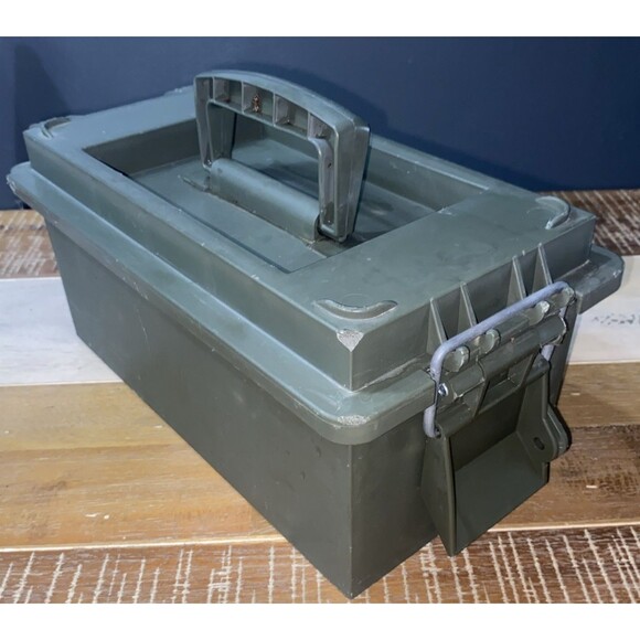 Wise 56011-13 15" L x 7.75" W x 6.5" H Olive Green Small Dry Box Ammo Tackle Box - Picture 1 of 6